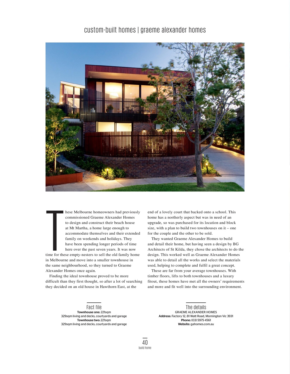 Build Home Victoria Preview Pages