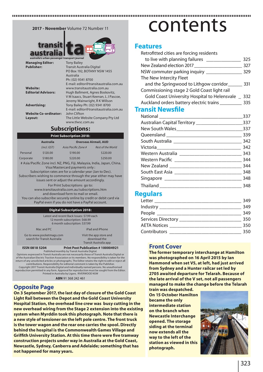 Transit Australia Preview Pages