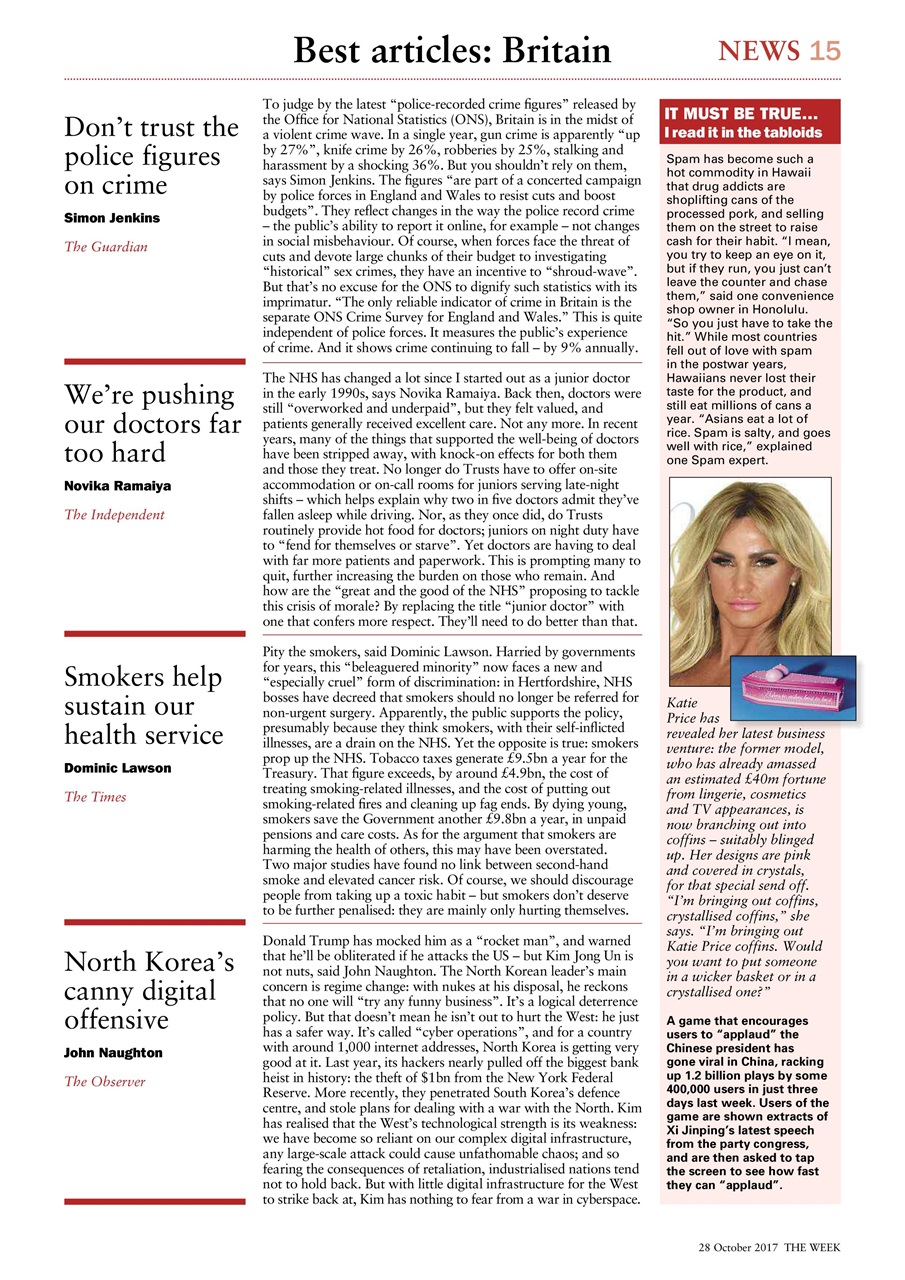 The Week Preview Pages