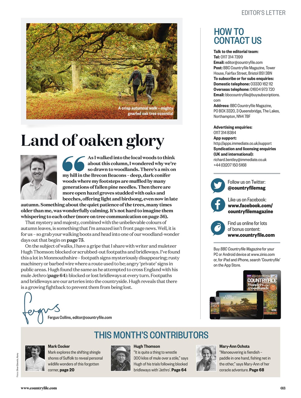 BBC Countryfile Magazine Preview Pages