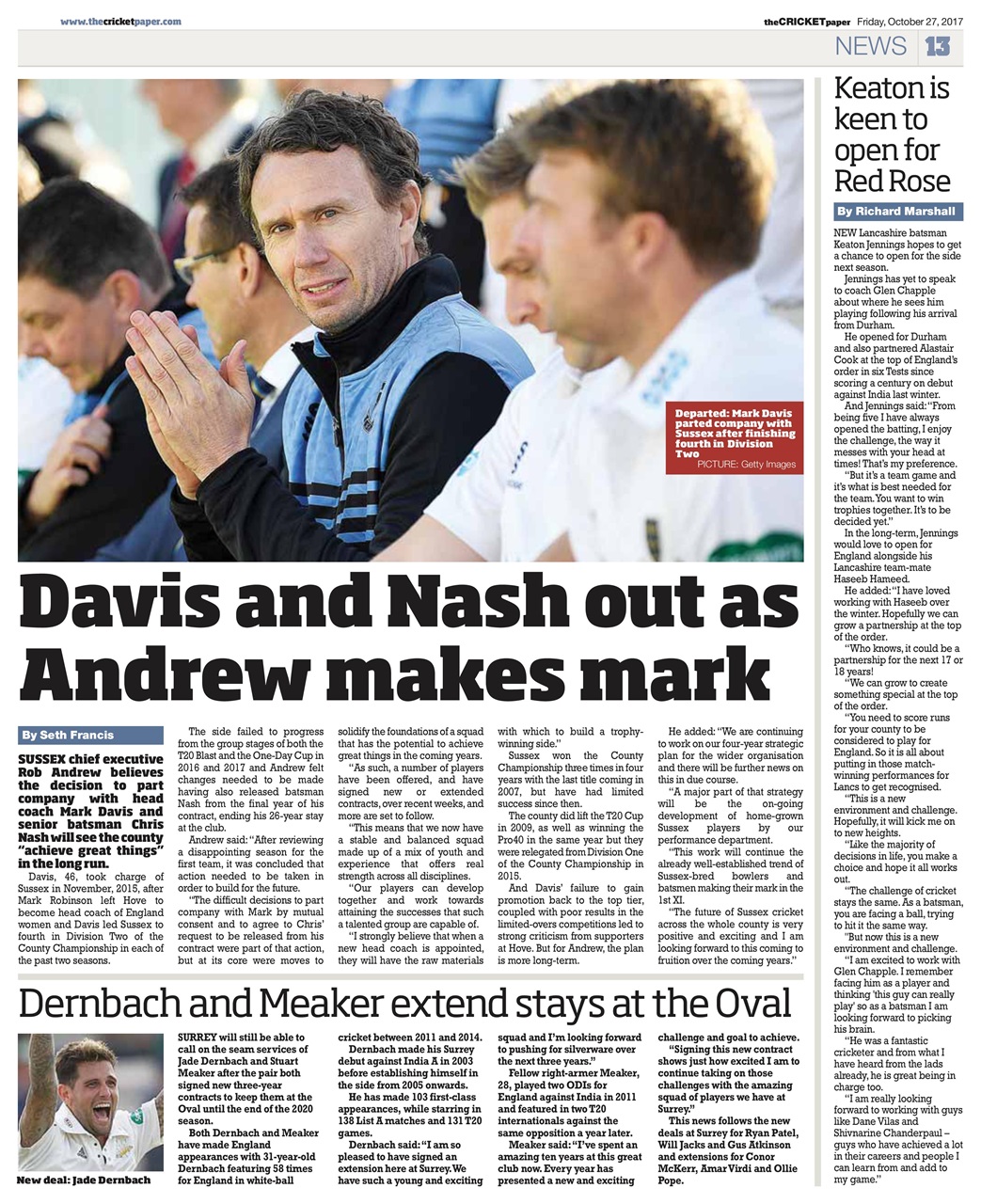 The Cricket Paper Preview Pages
