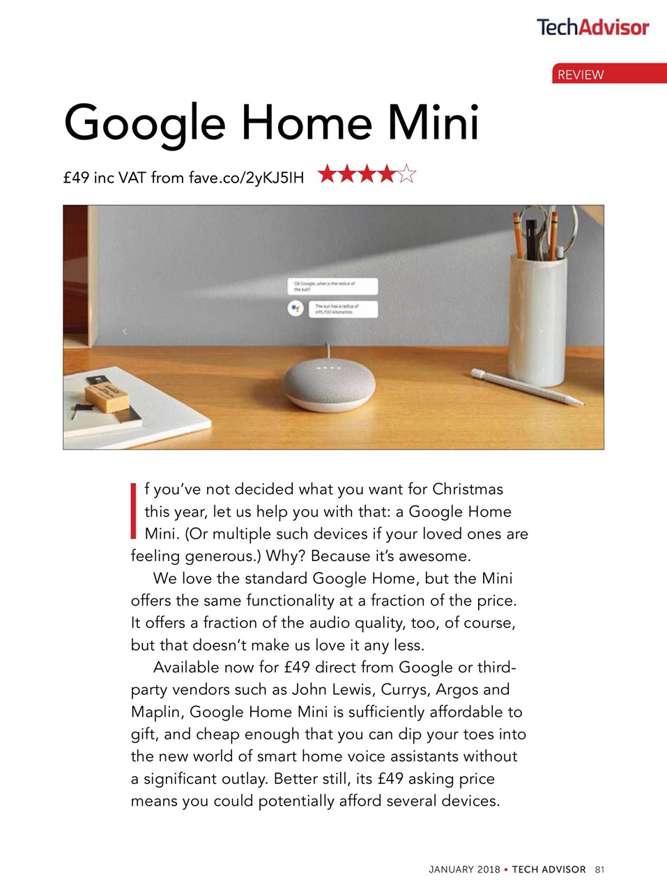 Tech Advisor Preview Pages