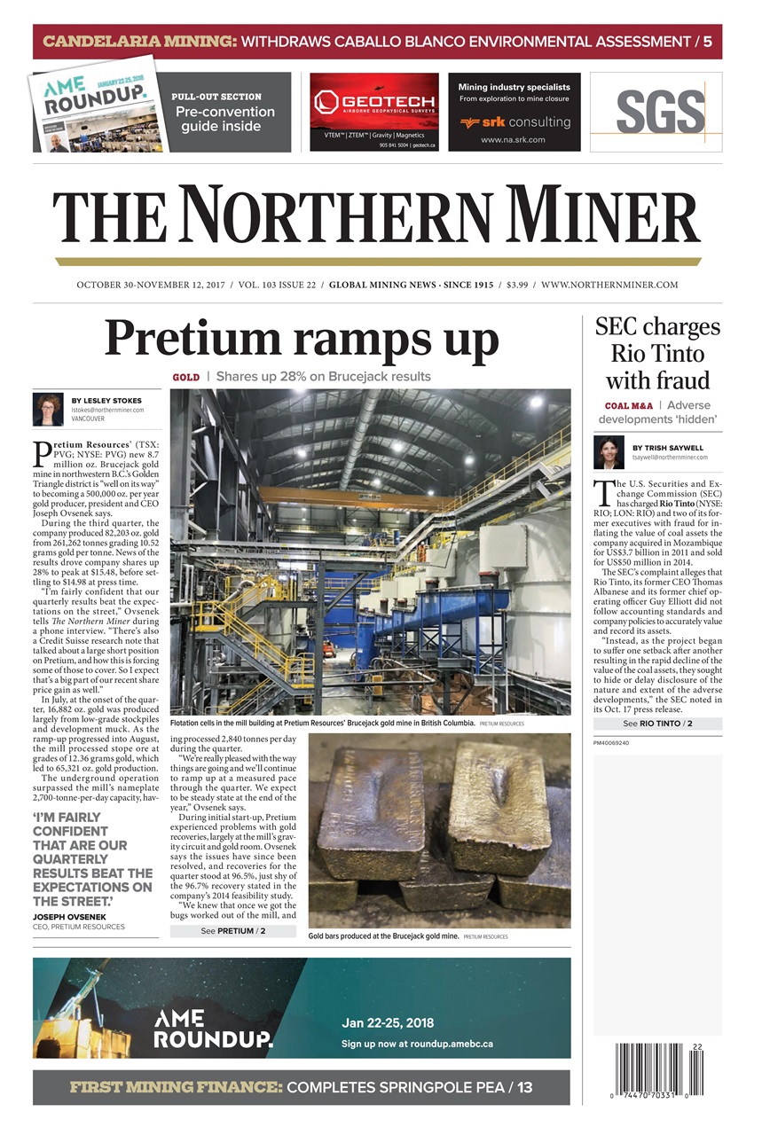 The Northern Miner Preview Pages