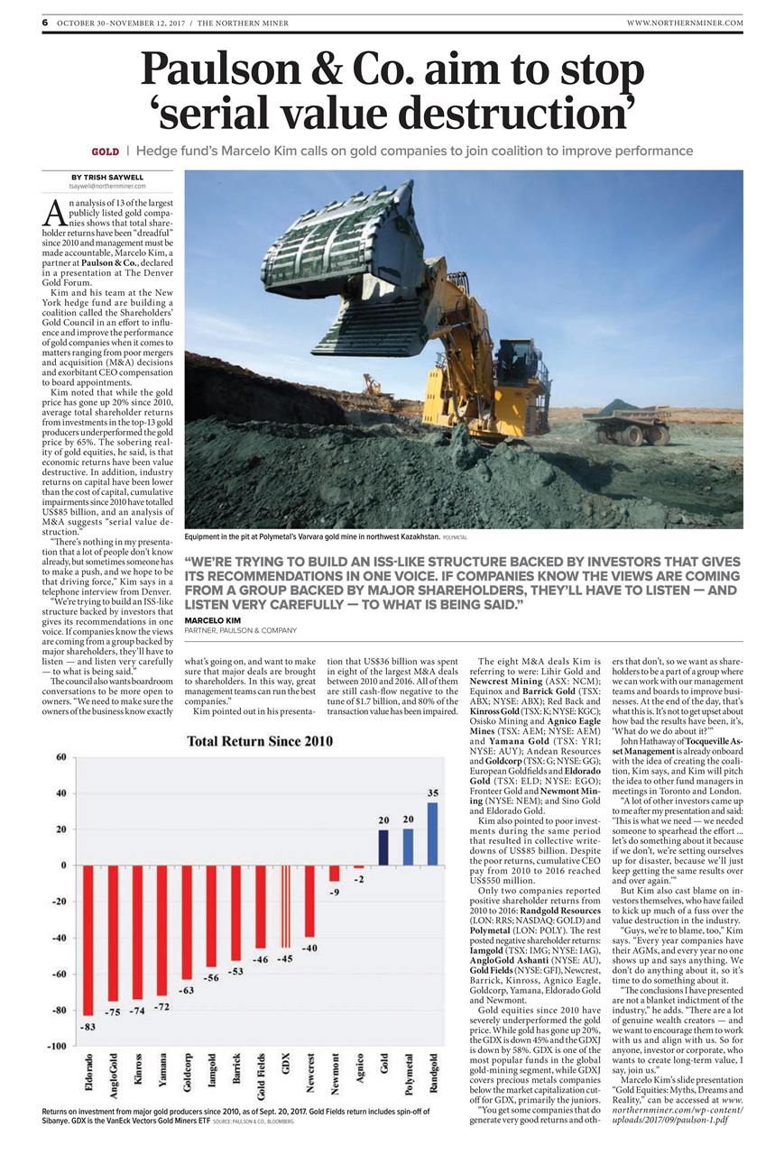 The Northern Miner Preview Pages