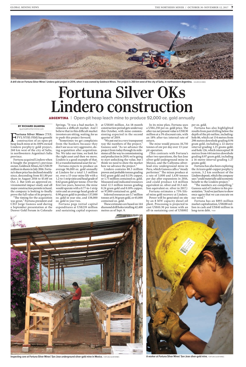 The Northern Miner Preview Pages