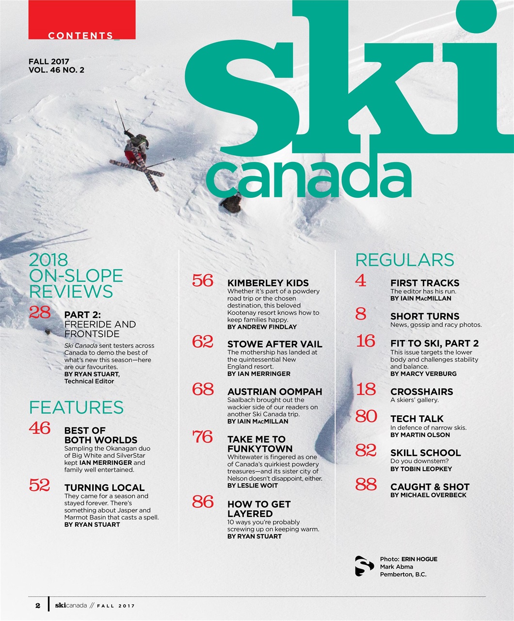 Ski Canada Preview Pages