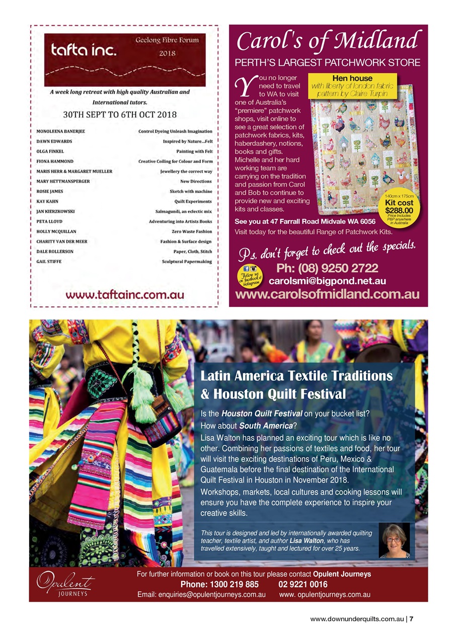 Down Under Quilts Preview Pages