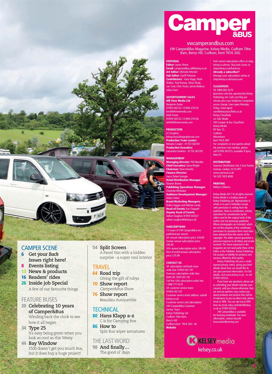 VW Camper Preview Pages