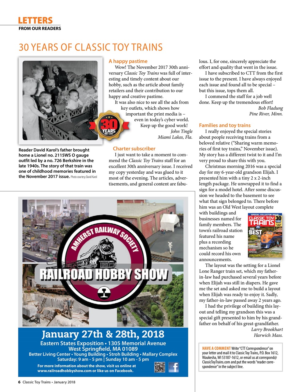 Classic Toy Trains Preview Pages