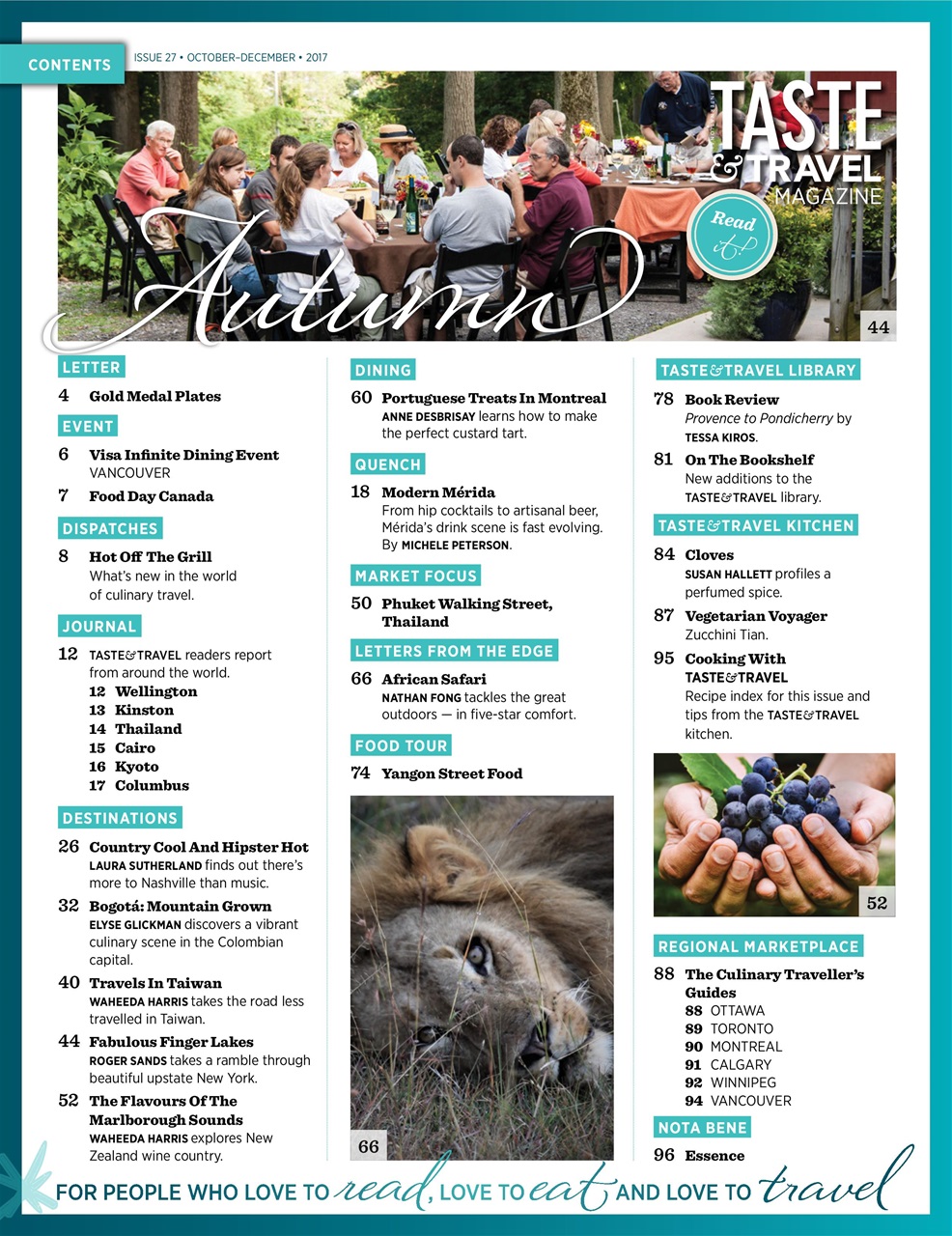 Taste & Travel International Preview Pages