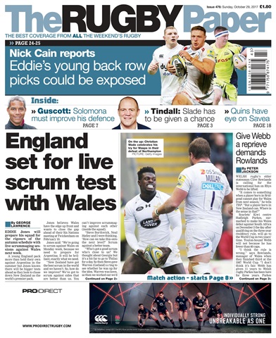 The Rugby Paper issue 29th October 2017