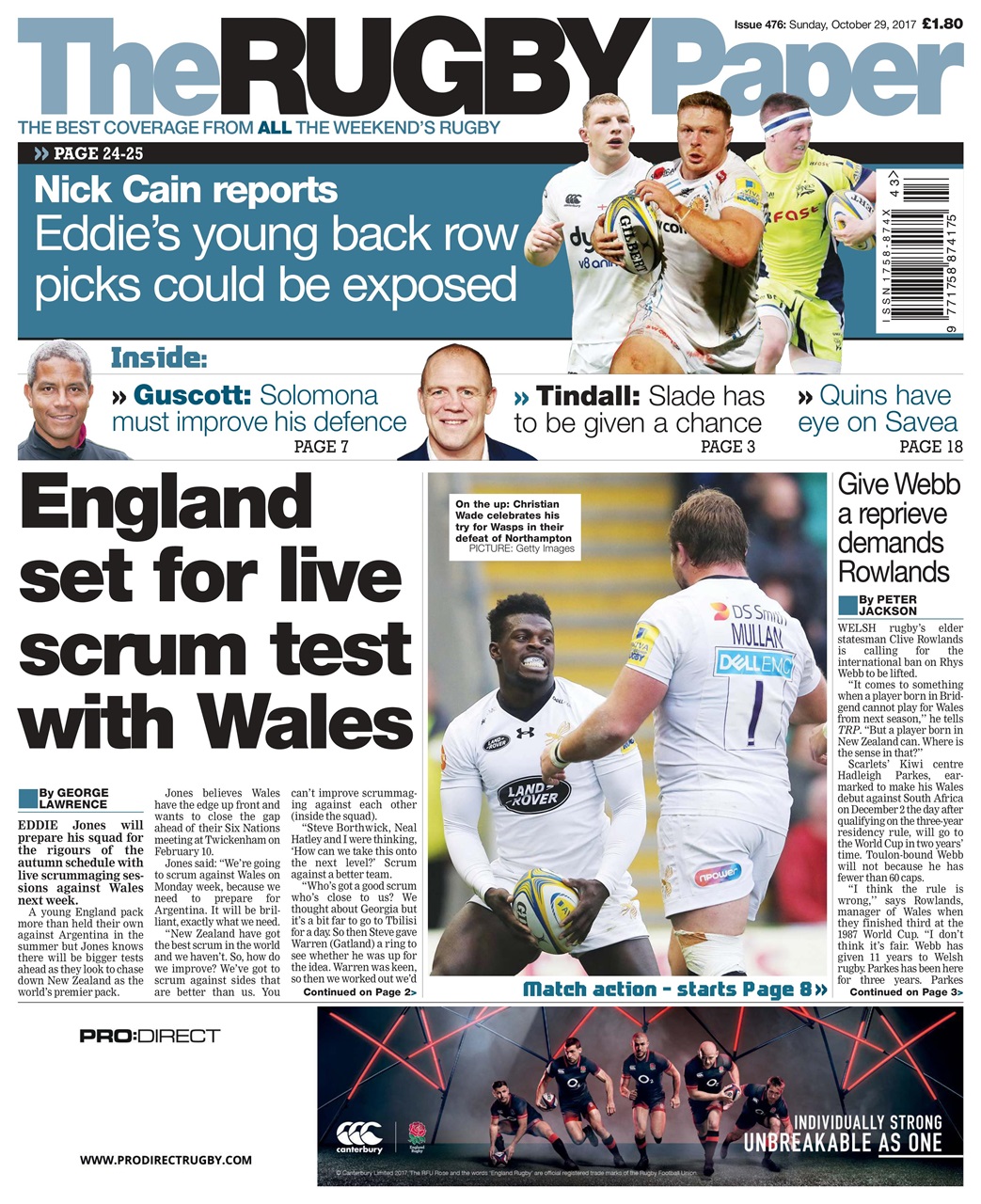The Rugby Paper Preview Pages