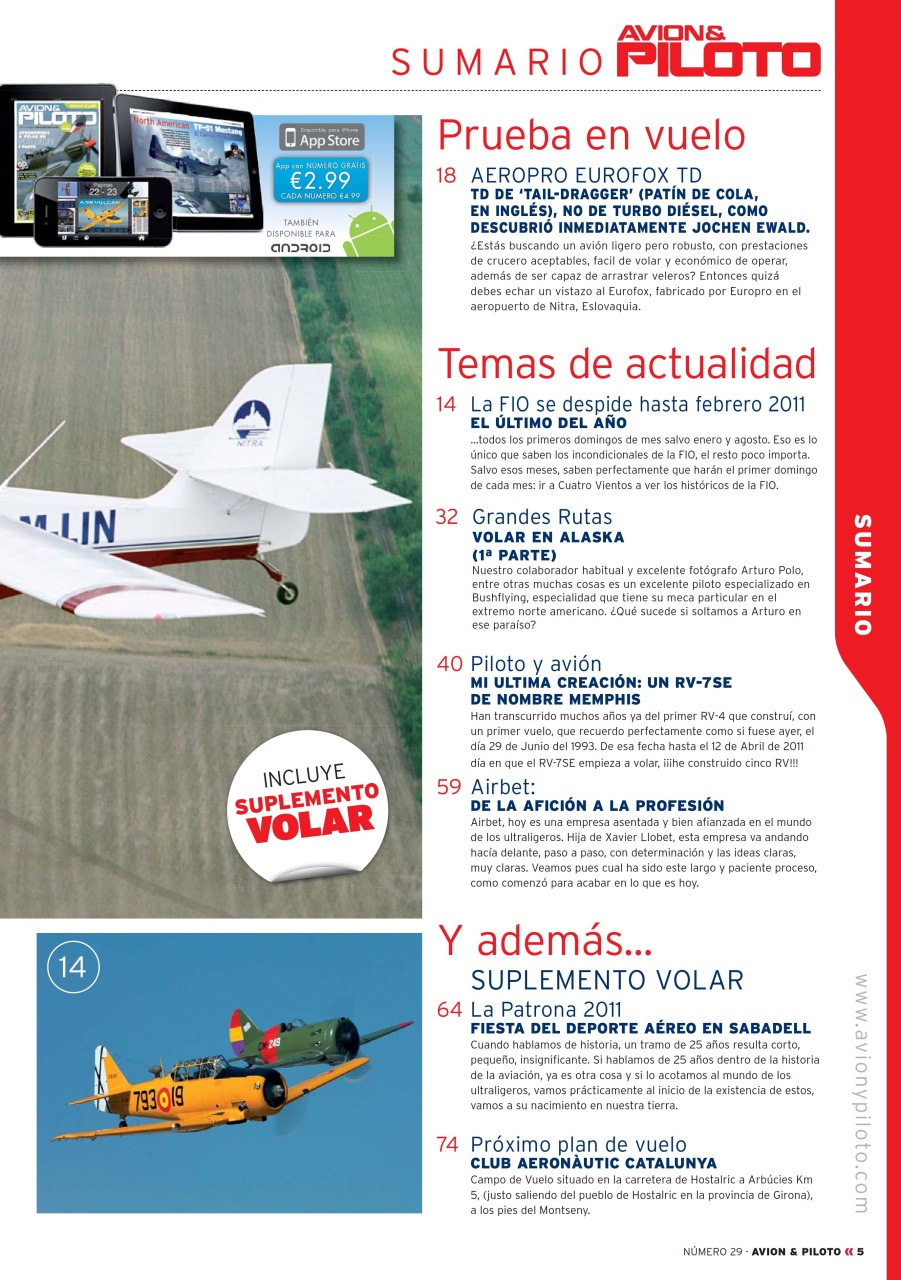 Revista Avion & Piloto Preview Pages
