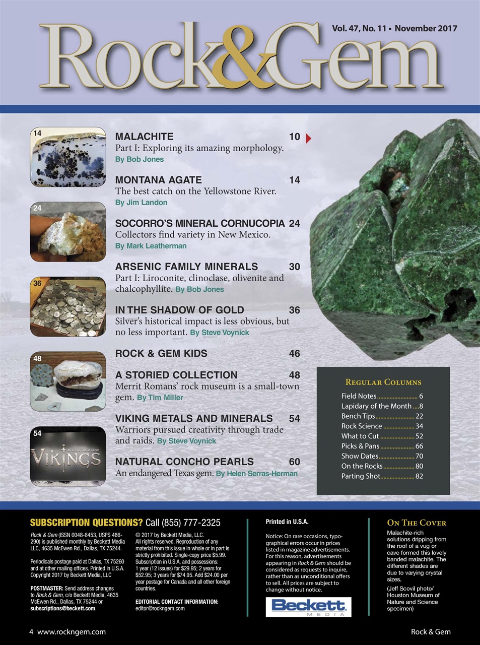 Rock&Gem Magazine Preview Pages