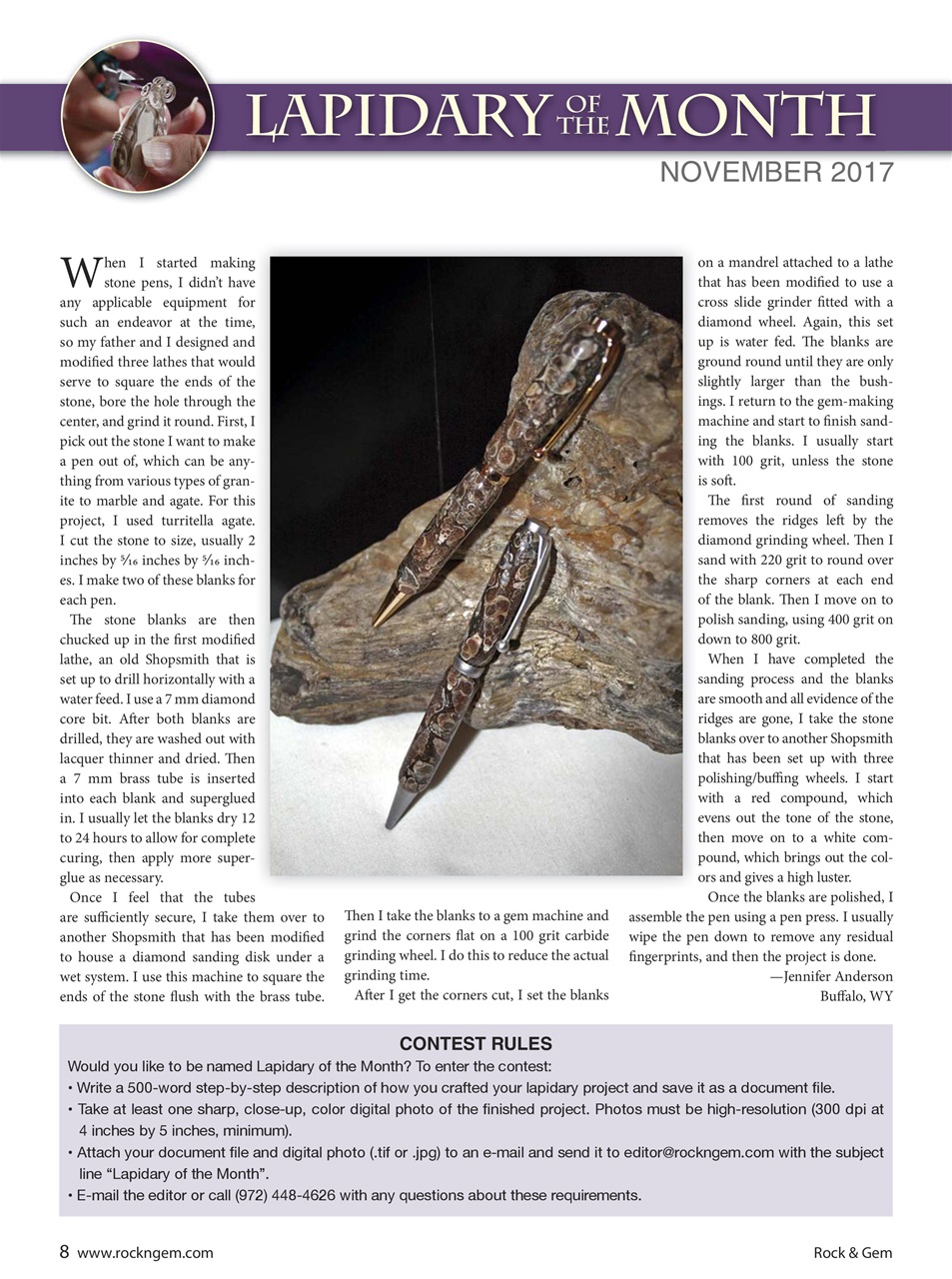 Rock&Gem Magazine Preview Pages