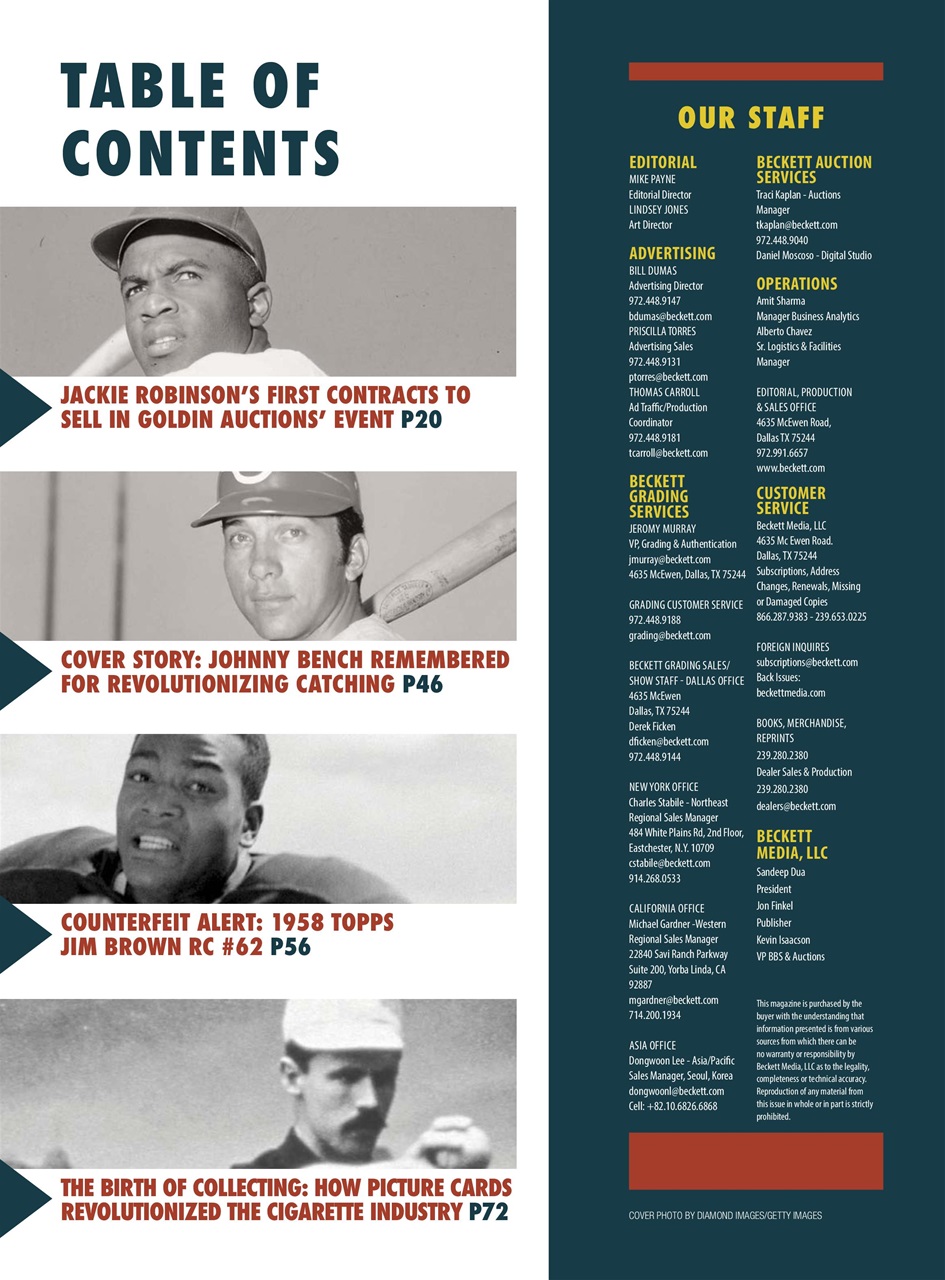 Beckett Vintage Collector Magazine Preview Pages
