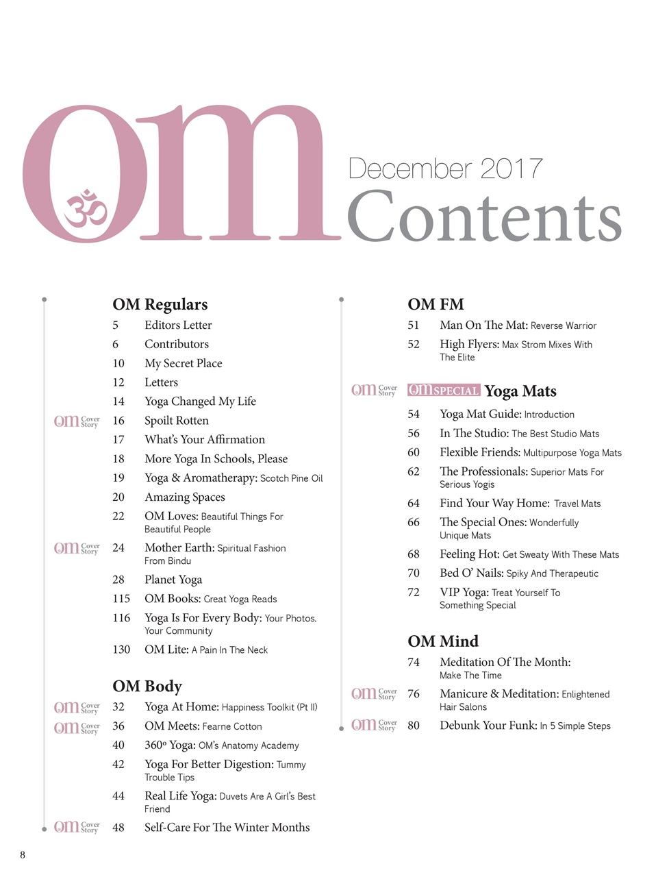 OM Yoga Magazine Preview Pages