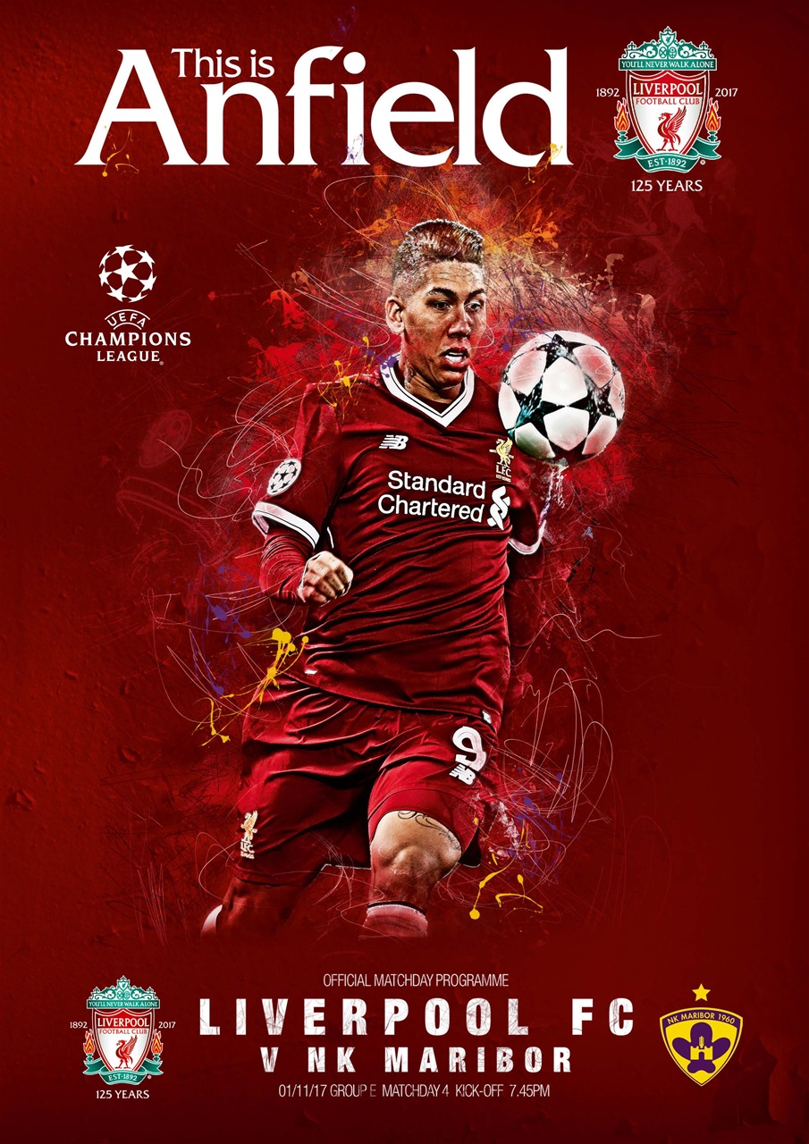 Liverpool FC Programmes Preview Pages