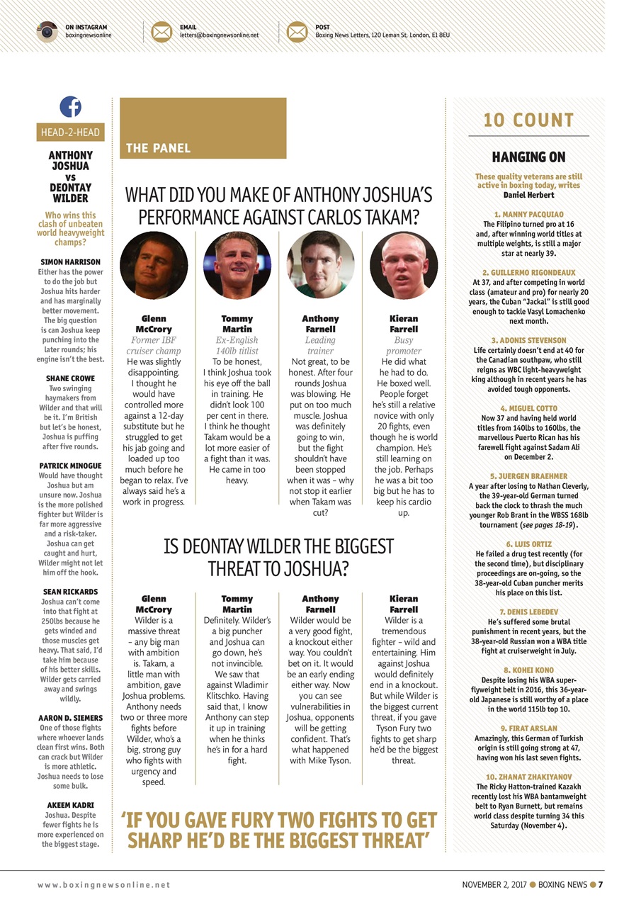 Boxing News Preview Pages
