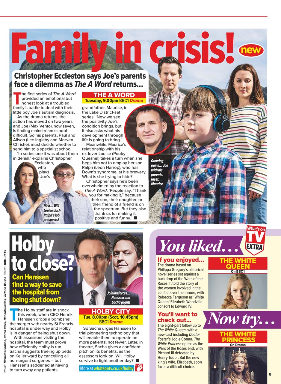 What's on TV Preview Pages