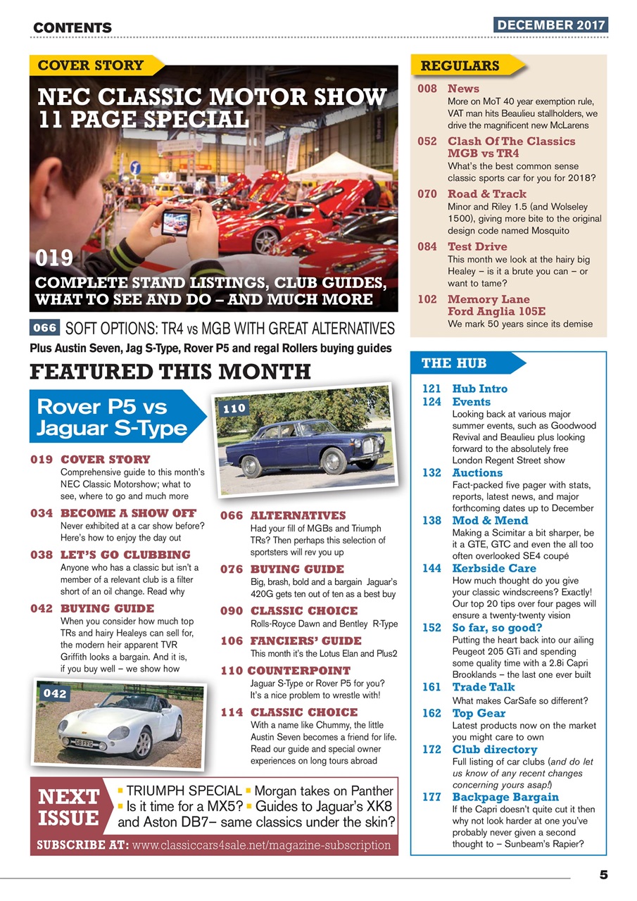 Classic Motoring Preview Pages