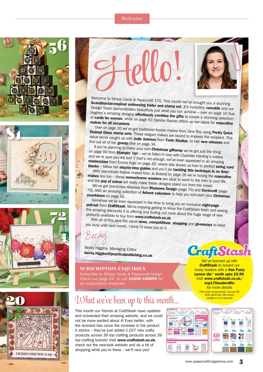 Simply Cards & Papercraft Preview Pages