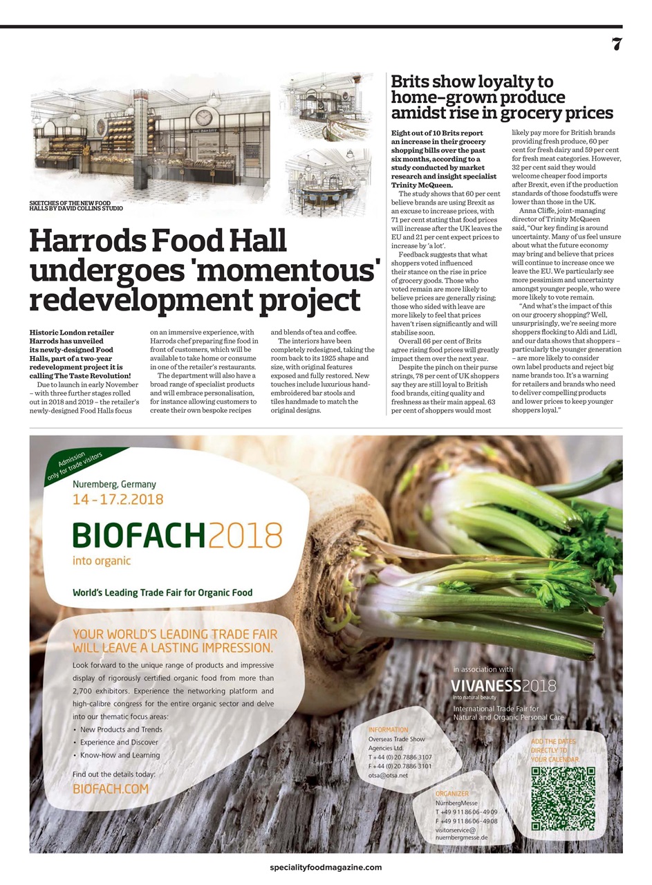 Speciality Food Preview Pages