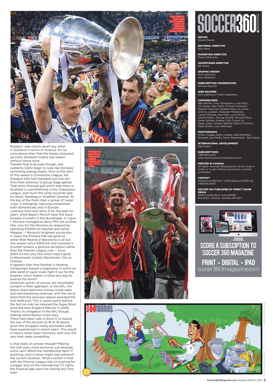 Soccer 360 Preview Pages