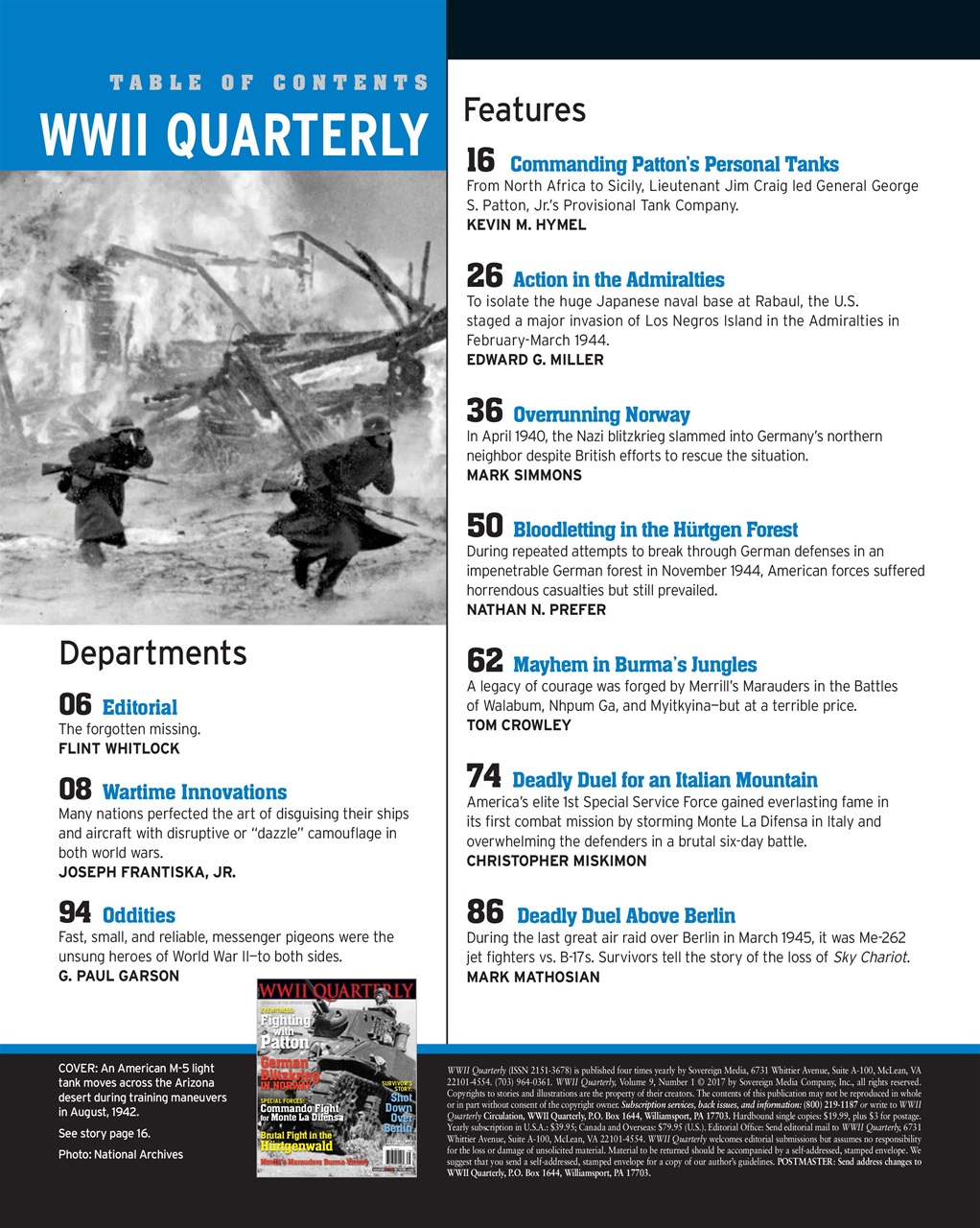 WWII Quarterly Preview Pages