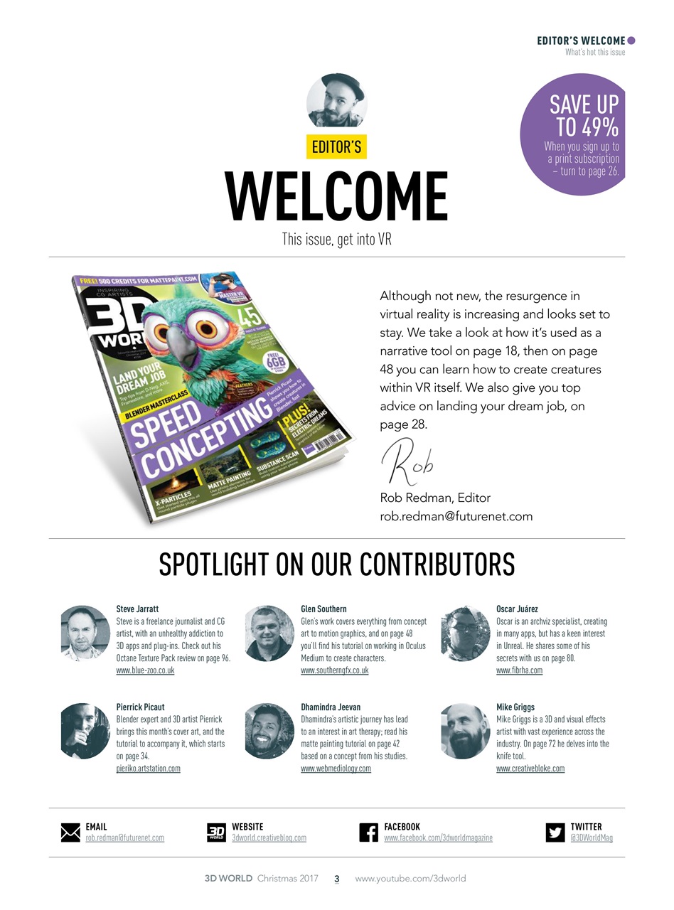 3D World Preview Pages