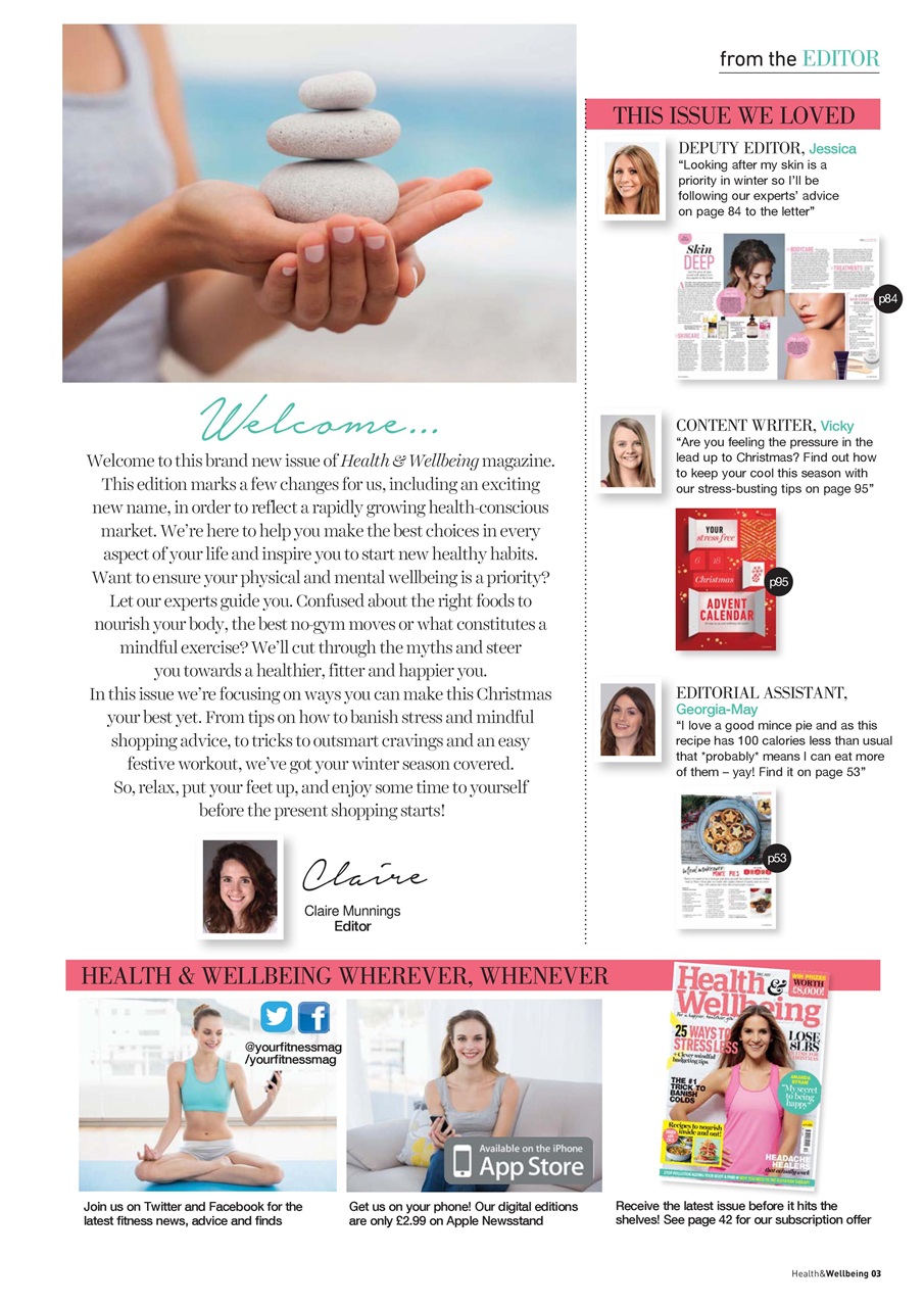 Health & Wellbeing Preview Pages