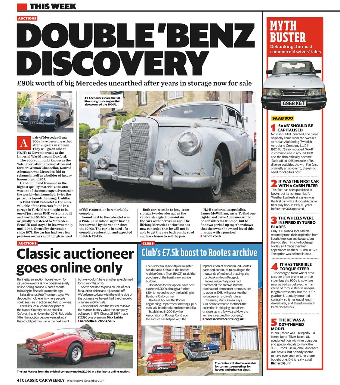 Classic Car Weekly Preview Pages