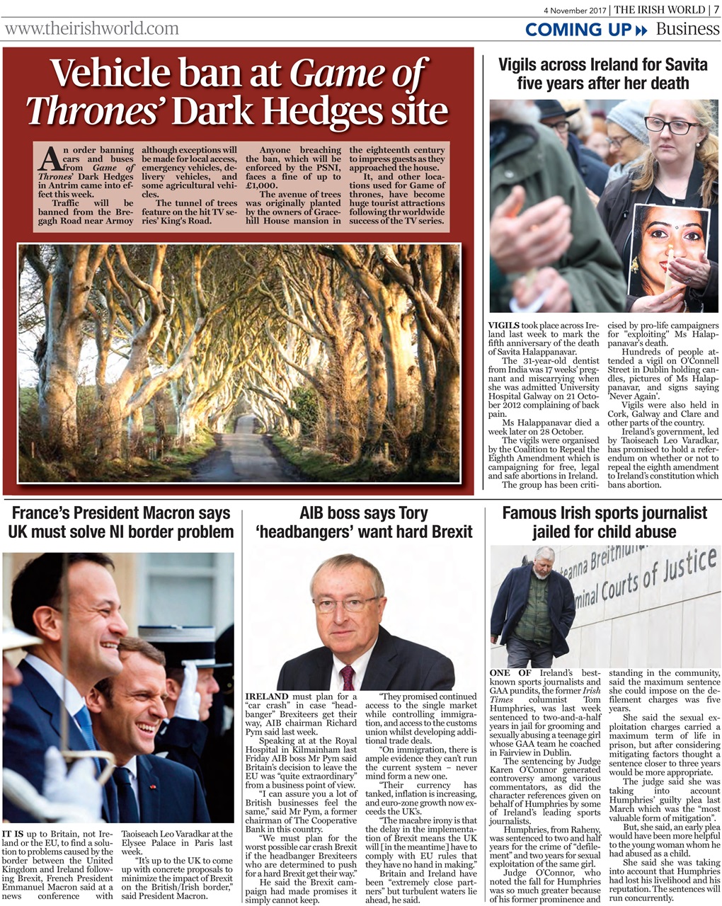 Irish World Preview Pages