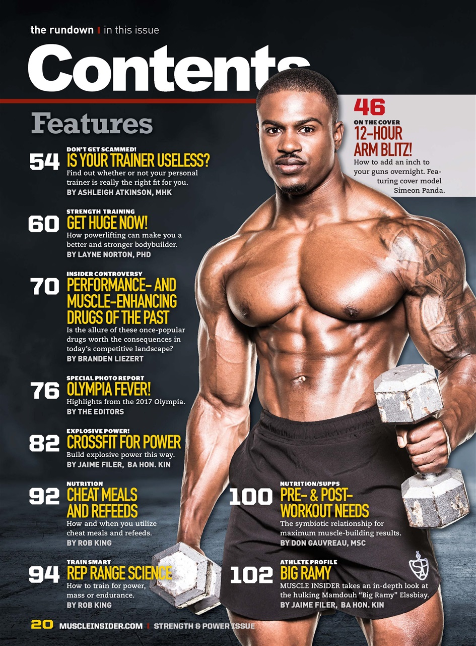 Muscle Insider Magazine Preview Pages