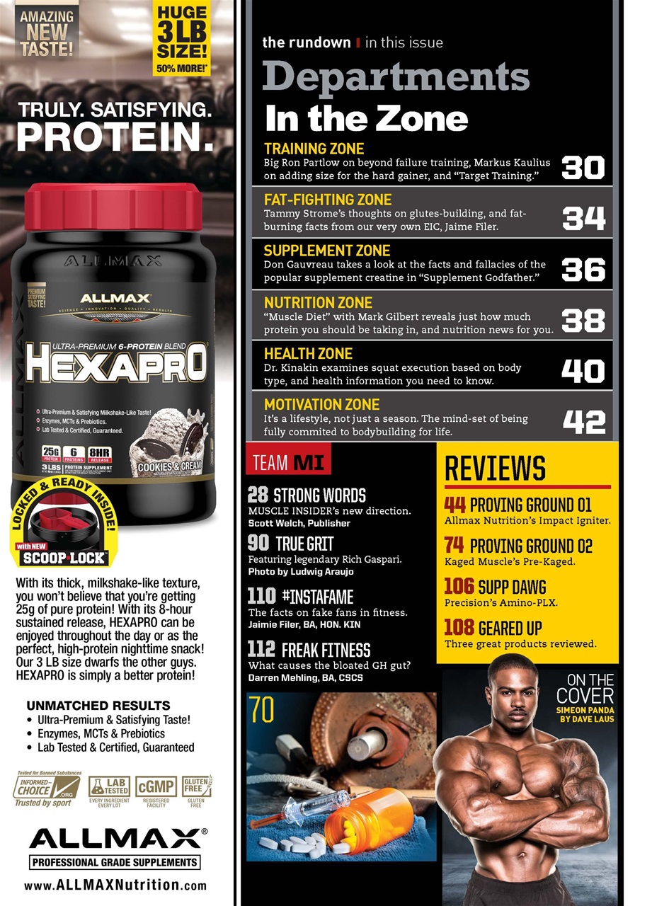 Muscle Insider Magazine Preview Pages