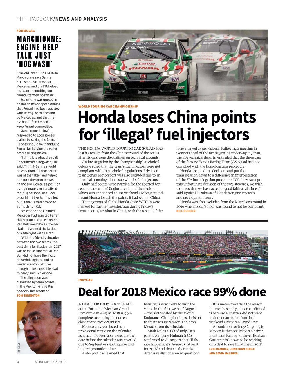 Autosport Preview Pages
