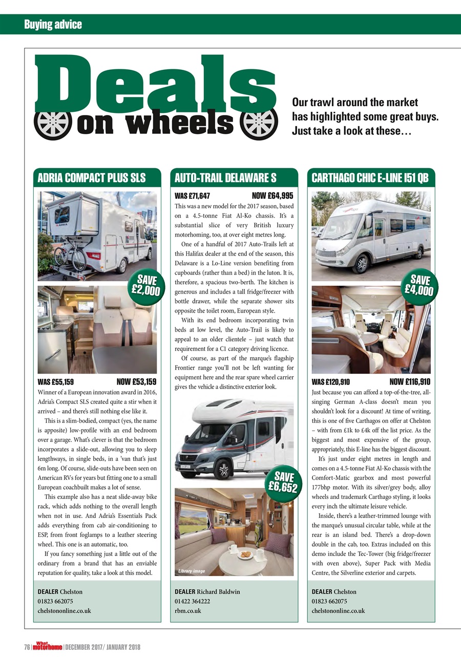 What Motorhome magazine Preview Pages