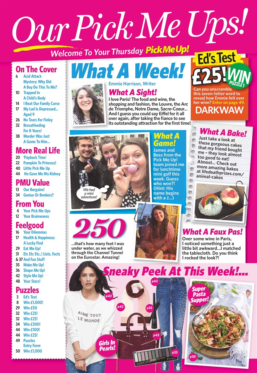 Pick Me Up Preview Pages