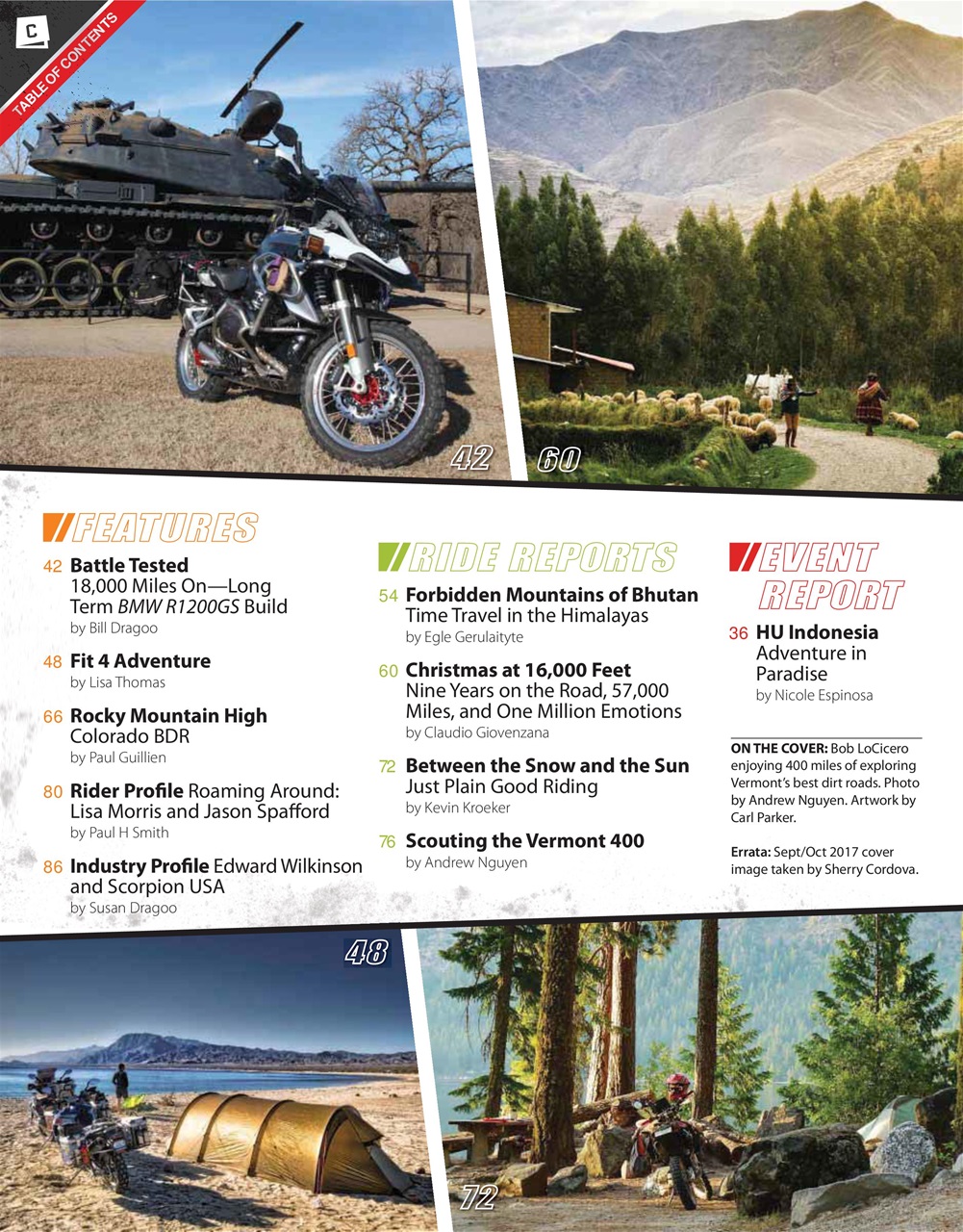 Adventure Motorcycle Preview Pages