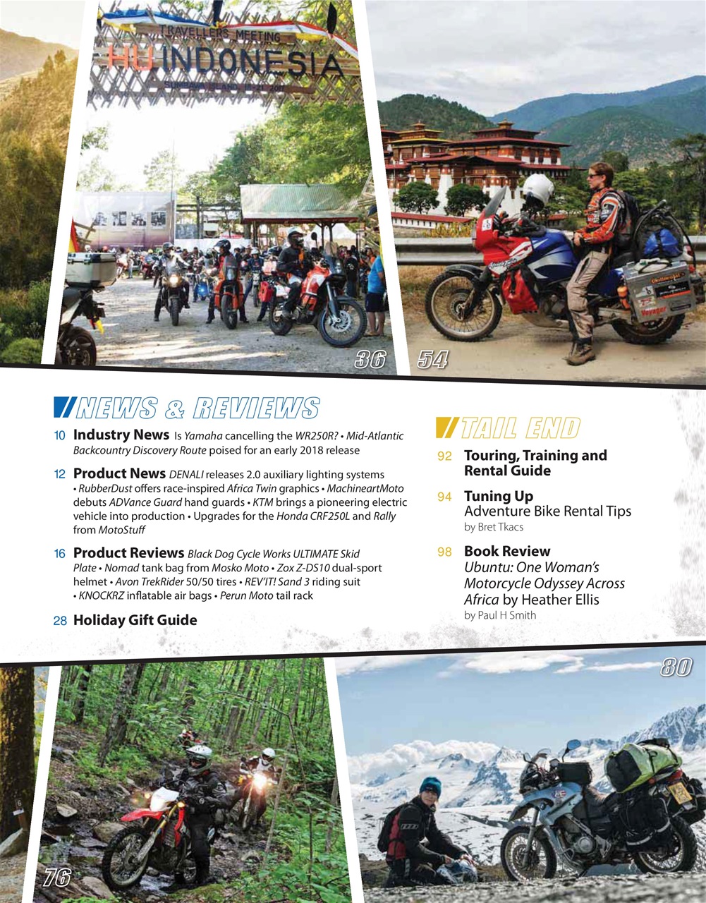 Adventure Motorcycle Preview Pages