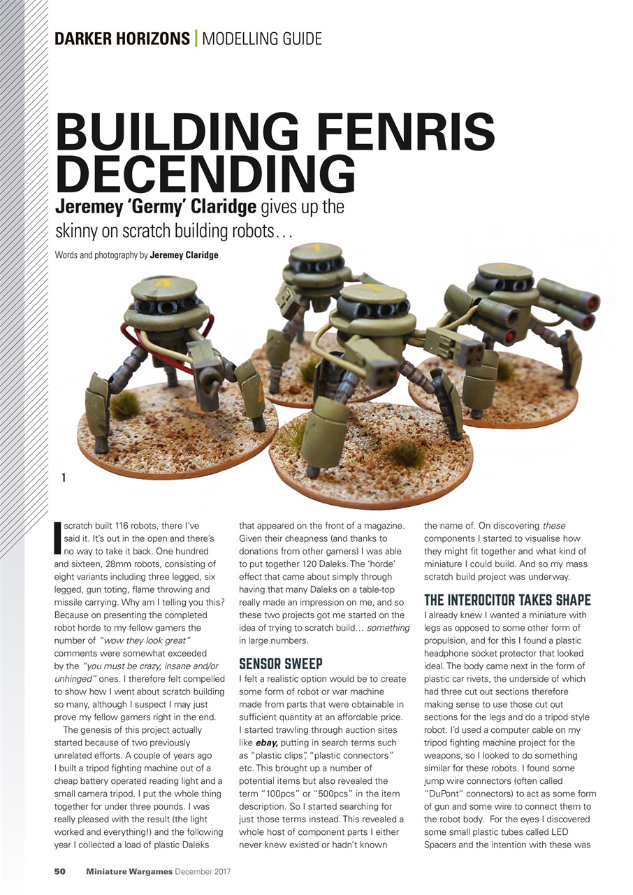 Miniature Wargames Preview Pages