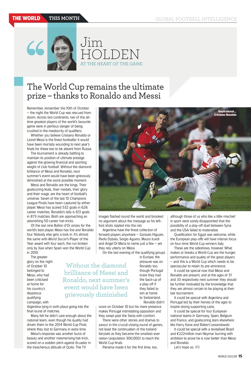 World Soccer Preview Pages