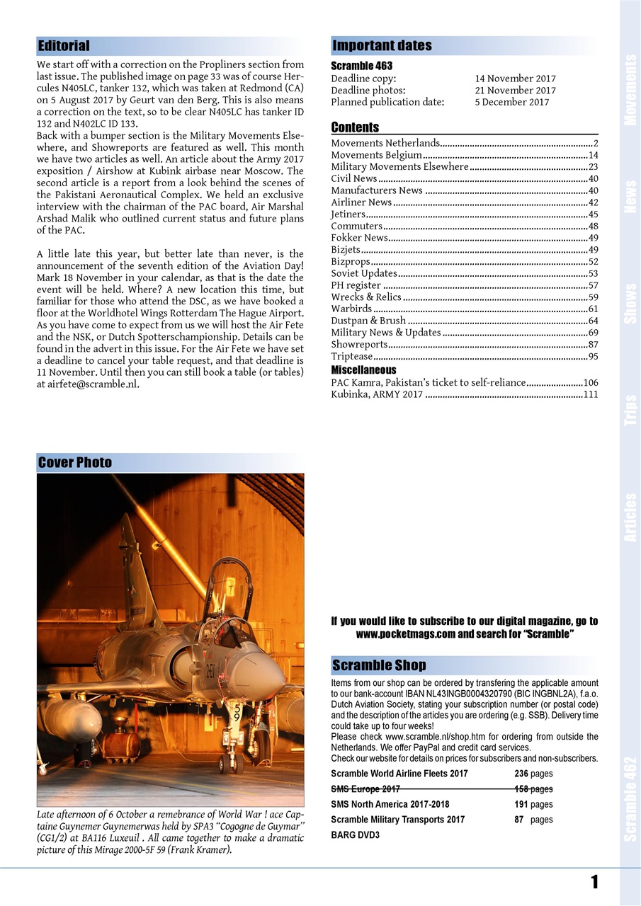 Scramble Magazine Preview Pages