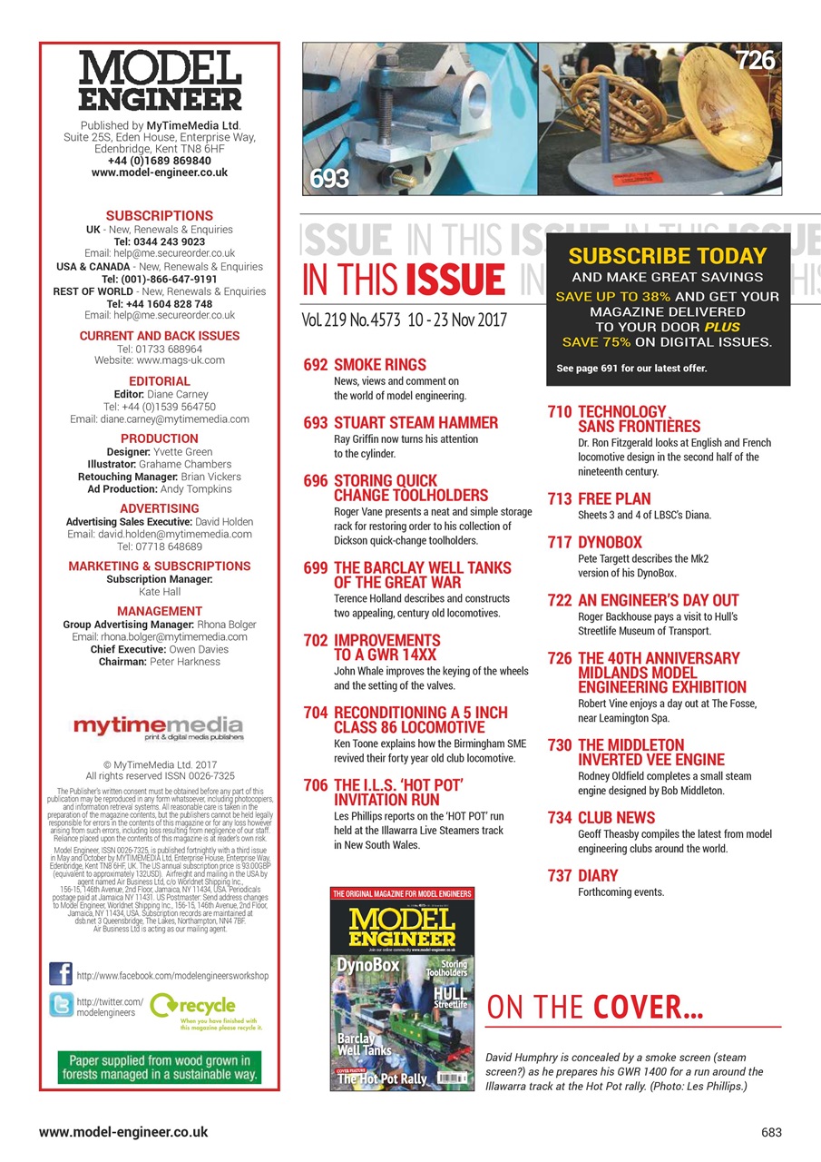 Model Engineer Preview Pages