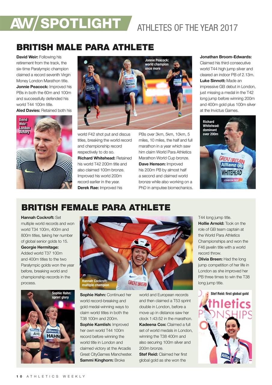 AW – Athletics Weekly Magazine Preview Pages