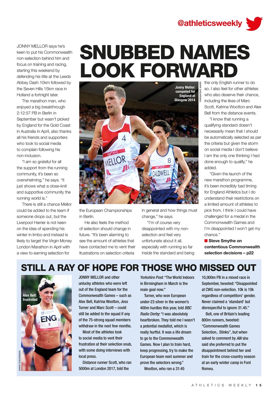 AW – Athletics Weekly Magazine Preview Pages