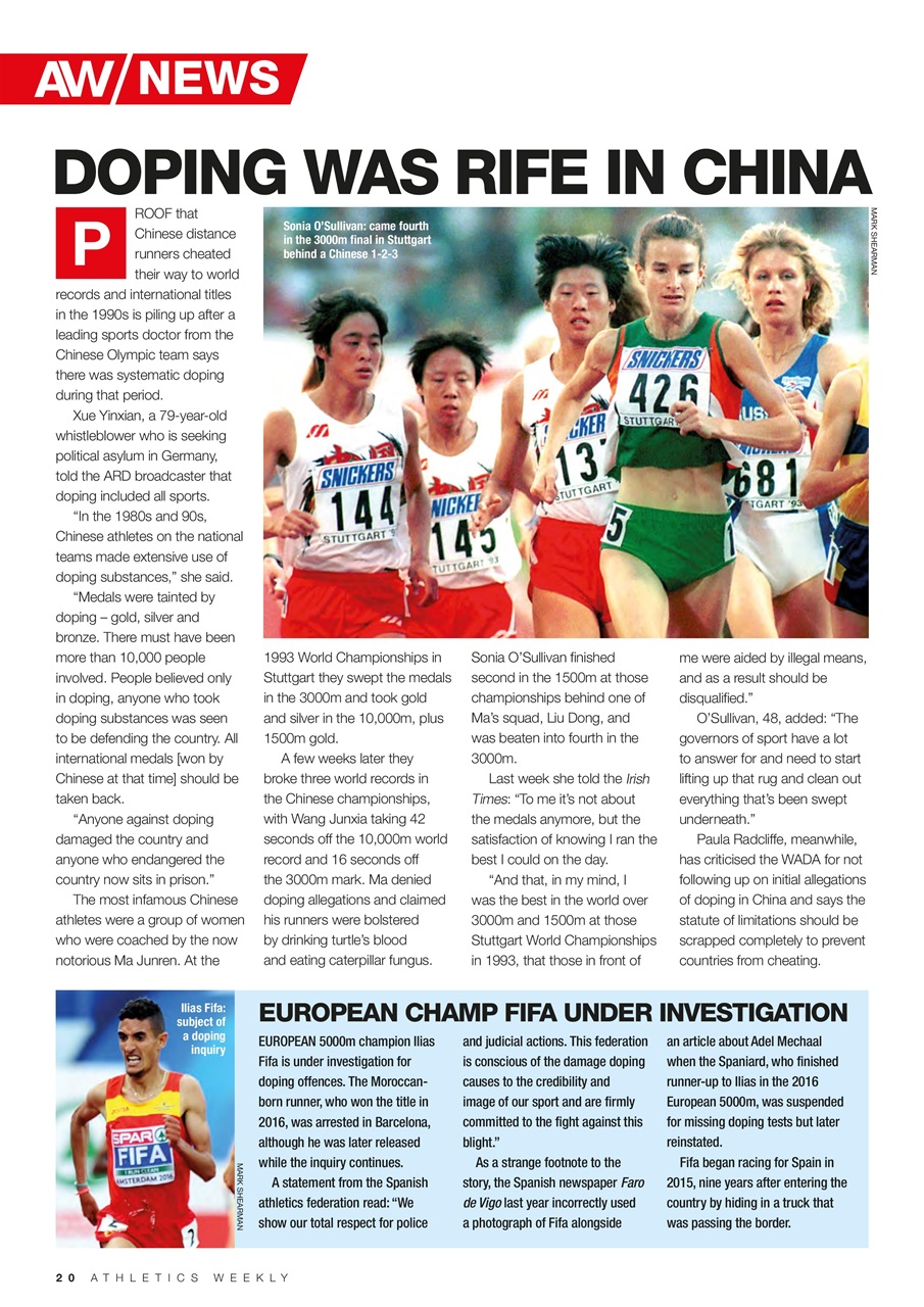 AW – Athletics Weekly Magazine Preview Pages