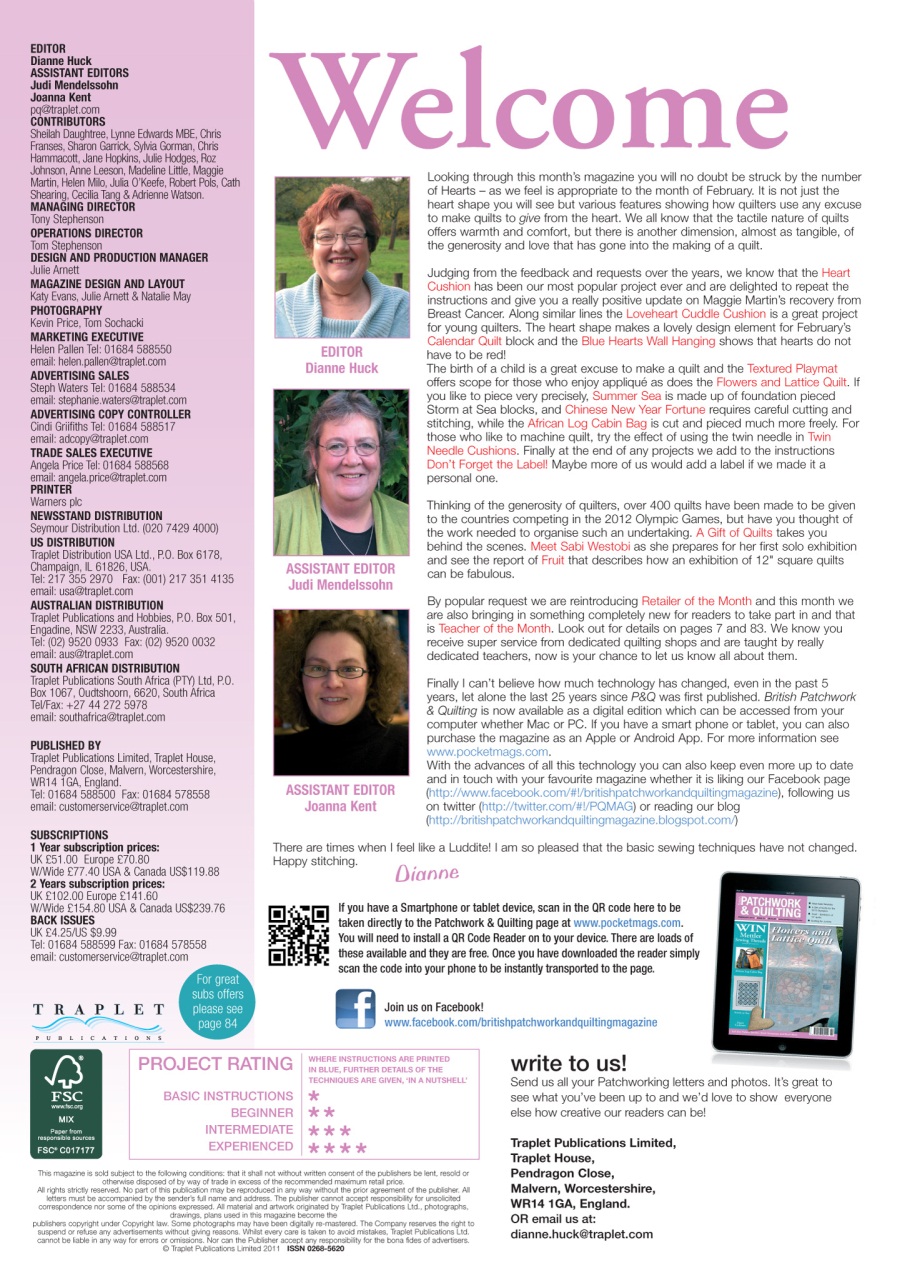 Patchwork and Quilting Preview Pages