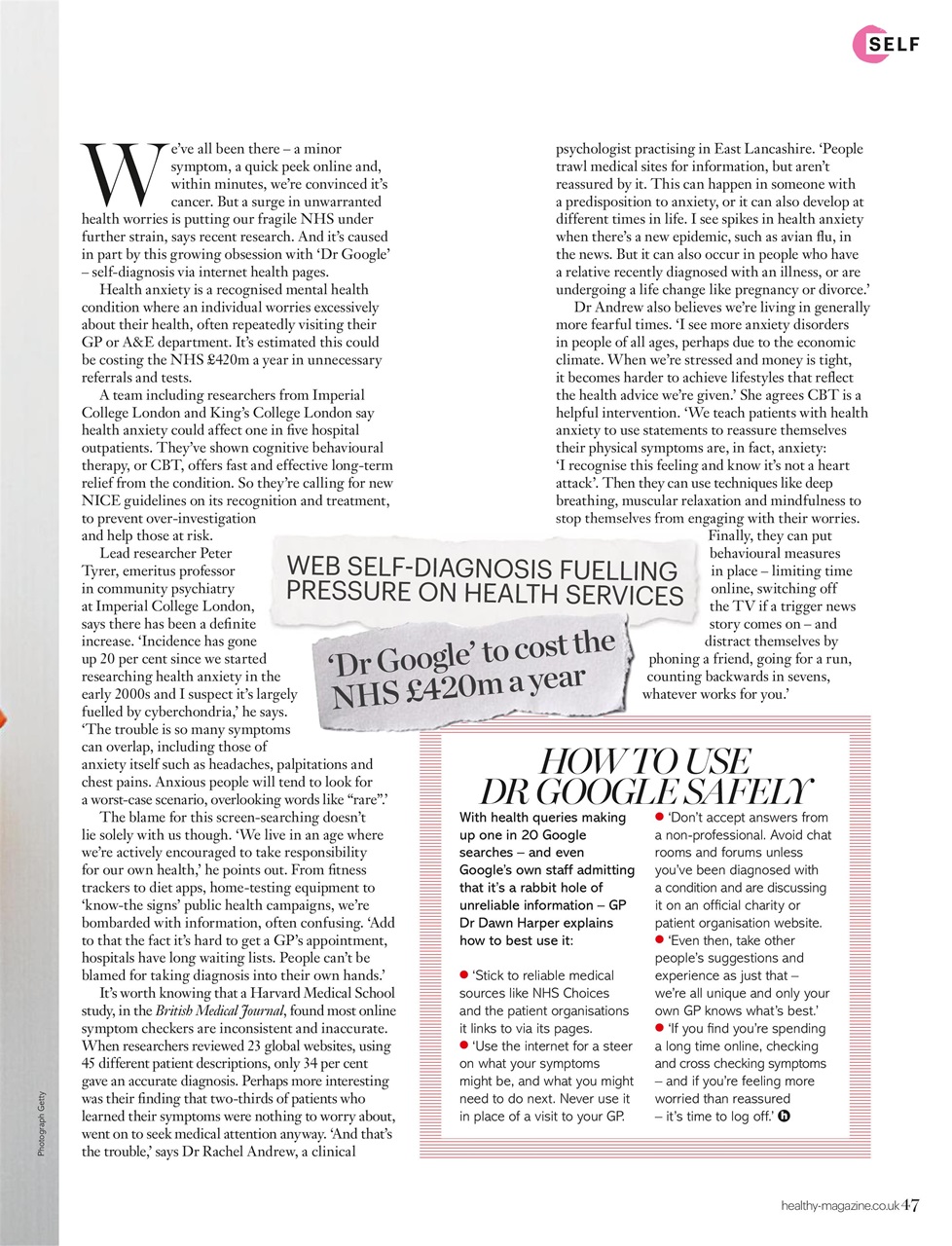 Healthy Magazine Preview Pages