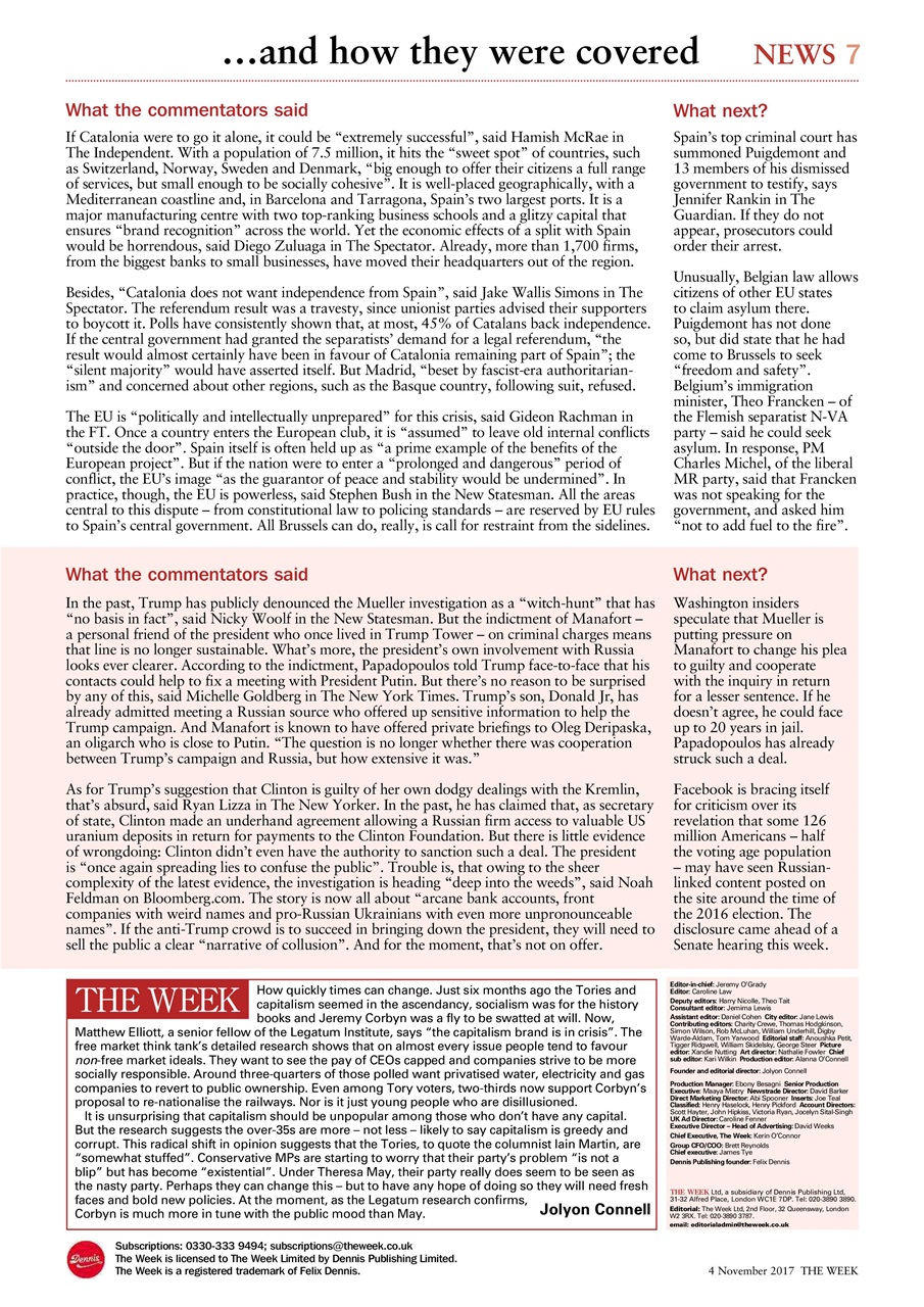 The Week Preview Pages